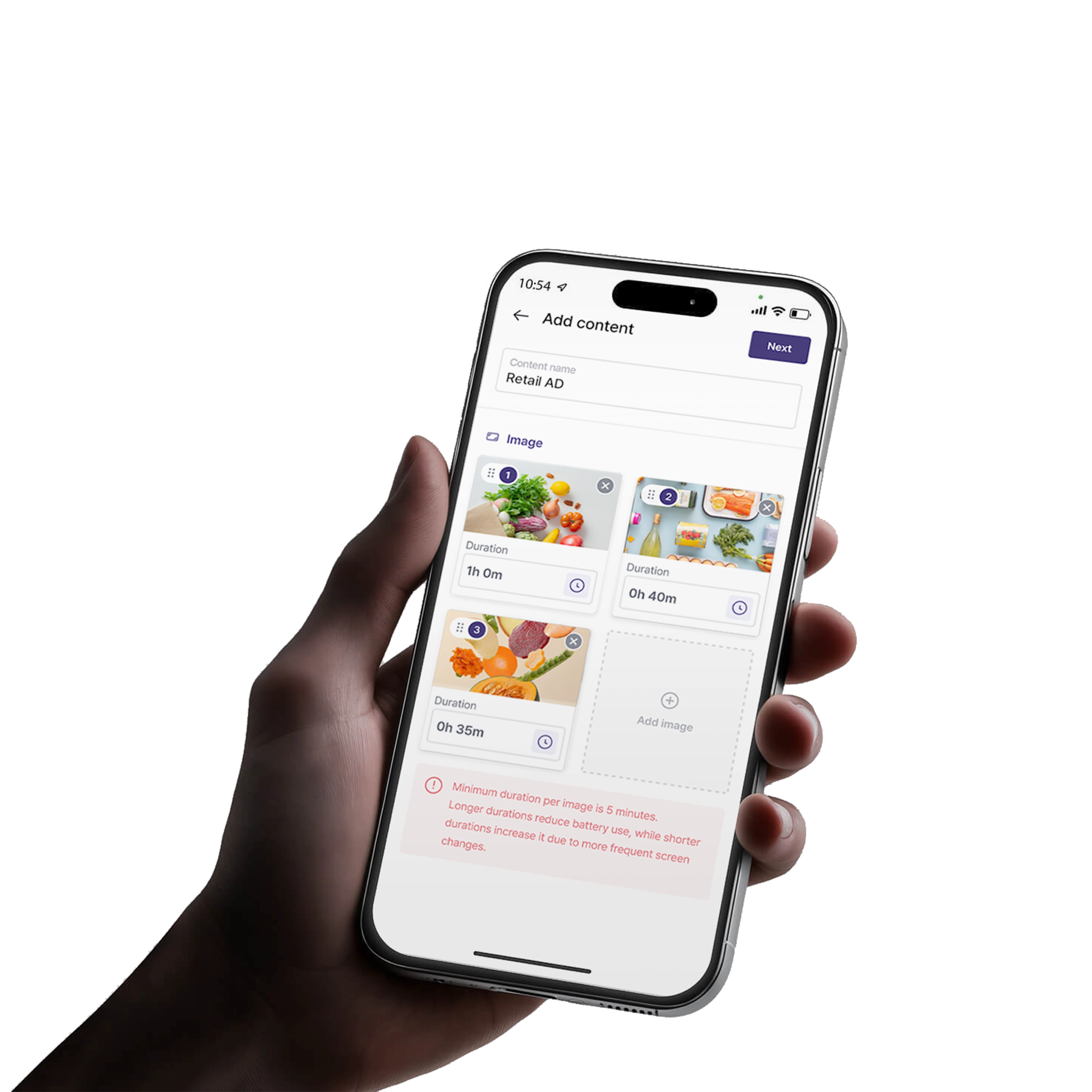 Aims mobile app